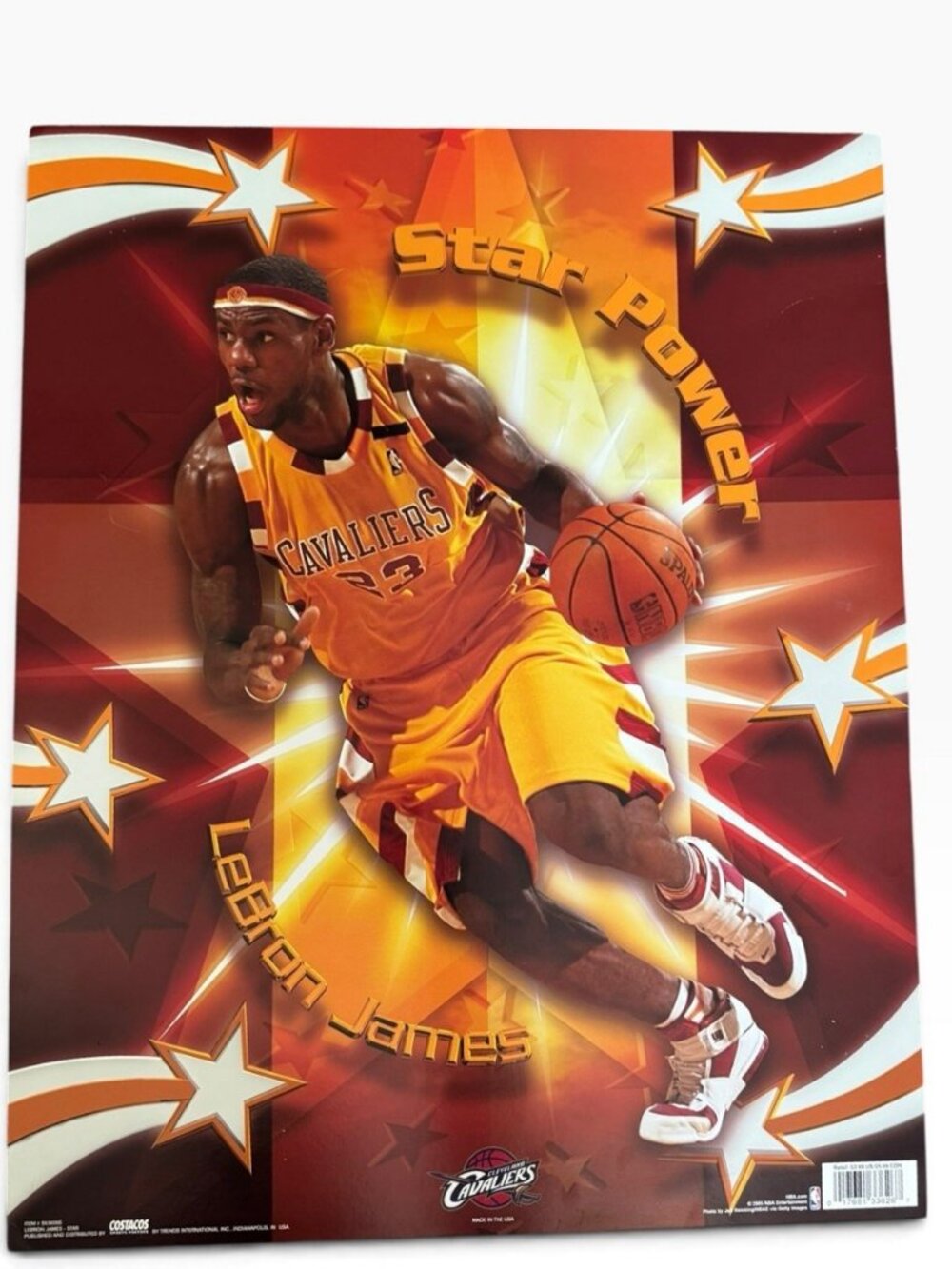 2005 LeBron James STAR POWER Costacos 22x34 Heavy Stock Poster Cavaliers #23